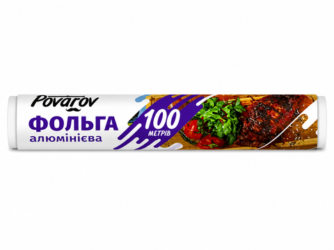 Фольга для випікання ''Povarov" , 100 м х 280 мм 8762765126772 фото